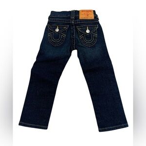 True Religion Brand Jeans Kids/Toddler Dark Wash Straight Leg Size 3